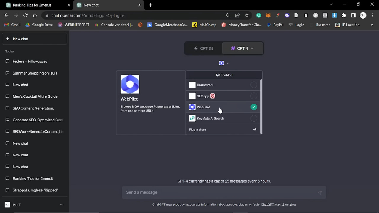 chat gpt plugins for seo