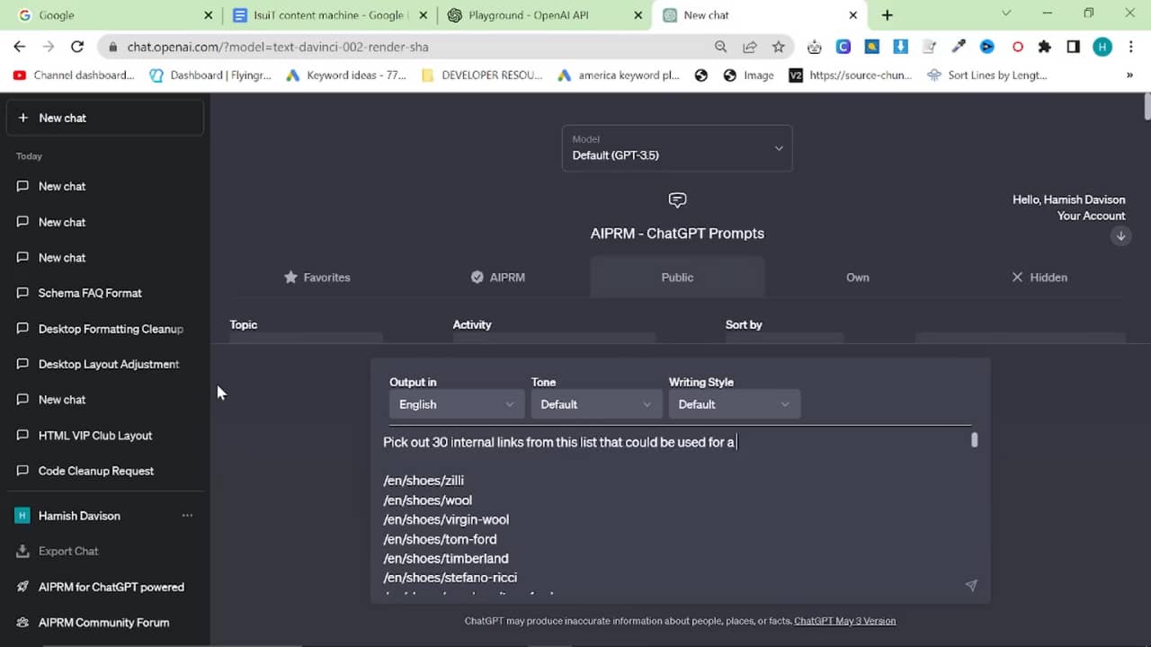 ranking ai content